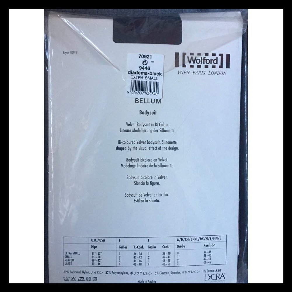 WOLFORD BODYSUIT "BELLUM" - *RARE!* - XS - Picture 2 of 4
